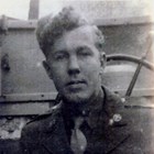 Stanley Aho in uniform during World War II, 1944.