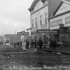 Oscar Anderson's Ship Creek Meat Market on Fourth Avenue, Anchorage, 1916.
