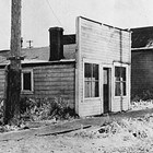 The Bystedt family's first home in Anchorage, 4th Avenue and B Street.
