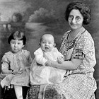 Anna Gottstein with children "Molly" and "Barney," ca. 1926.