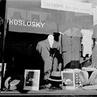 The front window of Koslosky's men's clothing store, ca. 1930.