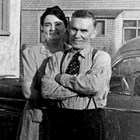 Muriel and Emil Pfeil at home, 618 I Street, Anchorage, 1933.