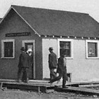 The Bank of Alaska's first building in Anchorage, 1916.