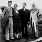 Frank I. Reed, right, Pauline and their two sons, ca. 1930.
