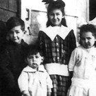 The Seller children - Renee, Alfred, Marjorie, and Harry, in 1917 at the village of Alitak on the southwest coast of Kodiak Island.