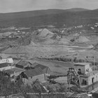 Otter Creek and Discovery City. Beaton and his partners made the first Iditarod gold strike on Otter Creek in 1908. This photograph shows the results of placer mining in the area within a few years of the initial discovery.