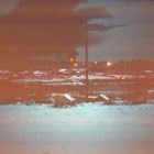 The S.S. Santa Maria on fire off Anchorage, October 19, 1964.