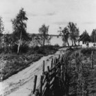 The Anderson home at it's original location--over the hill at the end of Fourth Avenue, Anchorage, by Cook Inlet.