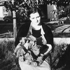 Decema Andresen with a prize-winning lettuce, 1938.