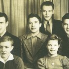 The Bailey children: back row, Robert; middle, Stan, Bill, and Albert; front row, Warren and Lucille, 1939.