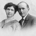 Charles and Esther Balhiser, 1907 (wedding portrait).