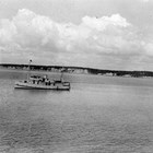 Heinrich Berger's boats, the Discoverer on the left and the Kasilof on the right near Anchorage in 1937.