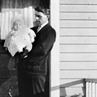 Frank Berry and infant son, Frank E., 1925.