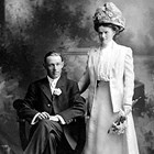 John Horatio Crawford (1879-1964) and Nellie May Heilman Crawford (1892-1957). Photograph taken in 1911.