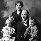 The Crawford family in 1918: parents Nellie and Jack, daughter Bertha, and son Leroy.