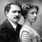 Leopold and Anna Karasek David, at about the time of their marriage, 1909.