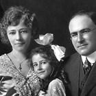 Leopold, Anna and Caroline David, 1920. Caroline was seven years old when this photograph was taken.