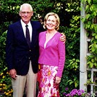 Robert "Bob" Dodd and wife, Carol Ann, at home, ready to attend her fiftieth Anchorage High School class reunion, 2003.