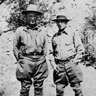 Gustav "Gus" with master guide Guy Waddell at Indian, Alaska, 1936.