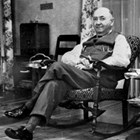 Jacob "Jake" Gottstein, relaxing with his traditional cigar.