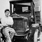 Emil Harlacher at a southeast Alaska cannery, ca. 1923.