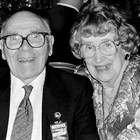 William "Bill" Stolt and his wife Lily "Lilian" Rivers Stolt, King and Queen Regents of the Anchorage Fur Rendezvous, 1965.