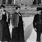 Esther Johnson with her parents, Amanda and Isak Bloomquist.