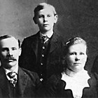 Isak and Amanda Bloomquist, front, with their son (name not given) and daughter, Esther.