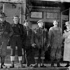 Moose Creek Mine, Alaska, 1919. Evan Jones, superintendent, fourth from left.