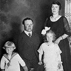 Parents Andrew and Elizabeth Landstrom, son Franklin, and daughter Elizabeth, 1921.