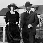 Hulda and John V. "Vic" Nelson, ca. 1922, the year they were married in Seward, Alaska.