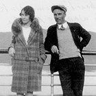Julia "Jewel" and C.L. "Les" Plumb on board the steamer Yukon, en route to Alaska, 1929.