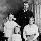Carl and Hilma Rivers and daughters Rose and Lilian, ca. 1912.