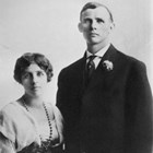 Kristina "Christine" Amelia Nelson Seaburg (1885-1959) and August Seaburg (1881-1966).