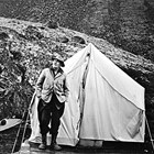 Logan Stipp, at age seventy, on a sheep hunt.
