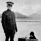 Dayton Stoddard with daughters Vivian and Fay, 1919.