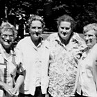 Left to right: Fay Stoddard Eskilson, Beth Stoddard Allen, Dorothy Stoddard Walling, and Vivian Stoddard Laurie.