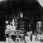 Edith and children at the Urban family cabin, early 1930s.