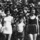 Left to right: Margie McCambridge, age fourteen; John D. Urban Jr., age nine; and Merle McCambridge, age twelve, ca. 1936.
