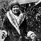 Avid fisherwoman Johanna Van Zanten with her catch.