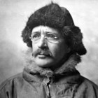 Sydney Laurence dressed for the trail.  Laurence grubbed a living as a prospector when he first arrived in Alaska, a profession that required getting to remote areas usually on foot with pack horse in summer or by dog team in the winter.  In 1913, he spent weeks alone travelling through the wilderness toward Mount McKinley (now Denali) to paint his first images of that mountain.