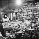 Interior, Bert’s Drug Store, Anchorage, ca. 1935.