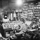 Interior, Bert’s Drug Store, Anchorage, ca. 1935. 