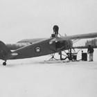 Stinson airplane, NC211W, that Oscar Winchell flew for a number of air services including Alaska Star Airways Service and Alaska Star Airline in the 1930s and 1940s.