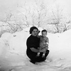 Rena and one of her children, possibly her first son, John, ca. 1937. The Culhanes eventually had four children.