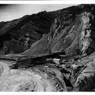 The Suntrana coal mine at Healy (115 miles south of Fairbanks), 1936. On July 26, 1950, Austin E. "Cap" Lathrop was accidently killed when he fell beneath the wheels of a railroad car at the mine. This was one of the largest coal mines in Alaska, if not the largest, and is still operated by the Usibelli family as Usibelli Coal Mine, Inc.