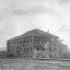When the first school house became overcrowded, the Woman’s Club again lobbied successfully for a larger building, shown here being built in 1917.  Jane Mears was deeply involved with education in Anchorage while she lived there, and Mears Junior High School (now Mears Middle School) was named in her memory.