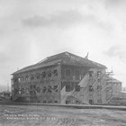 When the first school house became overcrowded, the Woman’s Club again lobbied successfully for a larger building, shown here being built in 1917.  Jane Mears was deeply involved with education in Anchorage while she lived there, and Mears Junior High School (now Mears Middle School) was named in her memory.  