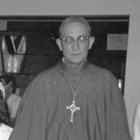 Bishop O’Flanagan, detail from a picture of a confirmation in Anchorage.