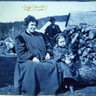 Martha White in the Sunrise area of Turnagain Arm area in 1898 with her daughter, Martha, known usually as “Babe.” The photograph was taken during Captain Edwin F. Glenn’s expedition to Cook Inlet looking for a route into the interior gold fields.